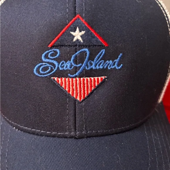 Navy and White Cap Sea Island baseball cap. NWT - Picture 5 of 9